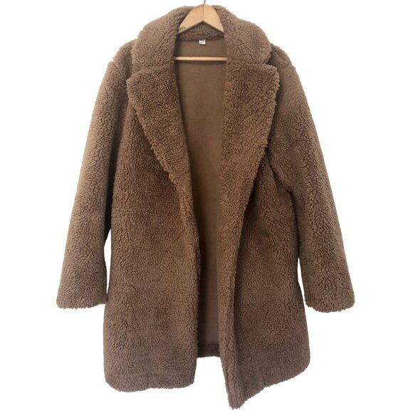 NWOT Uniqlo Pile-Lined Fleece Teddy Coat Size Small - Picture 5 of 11